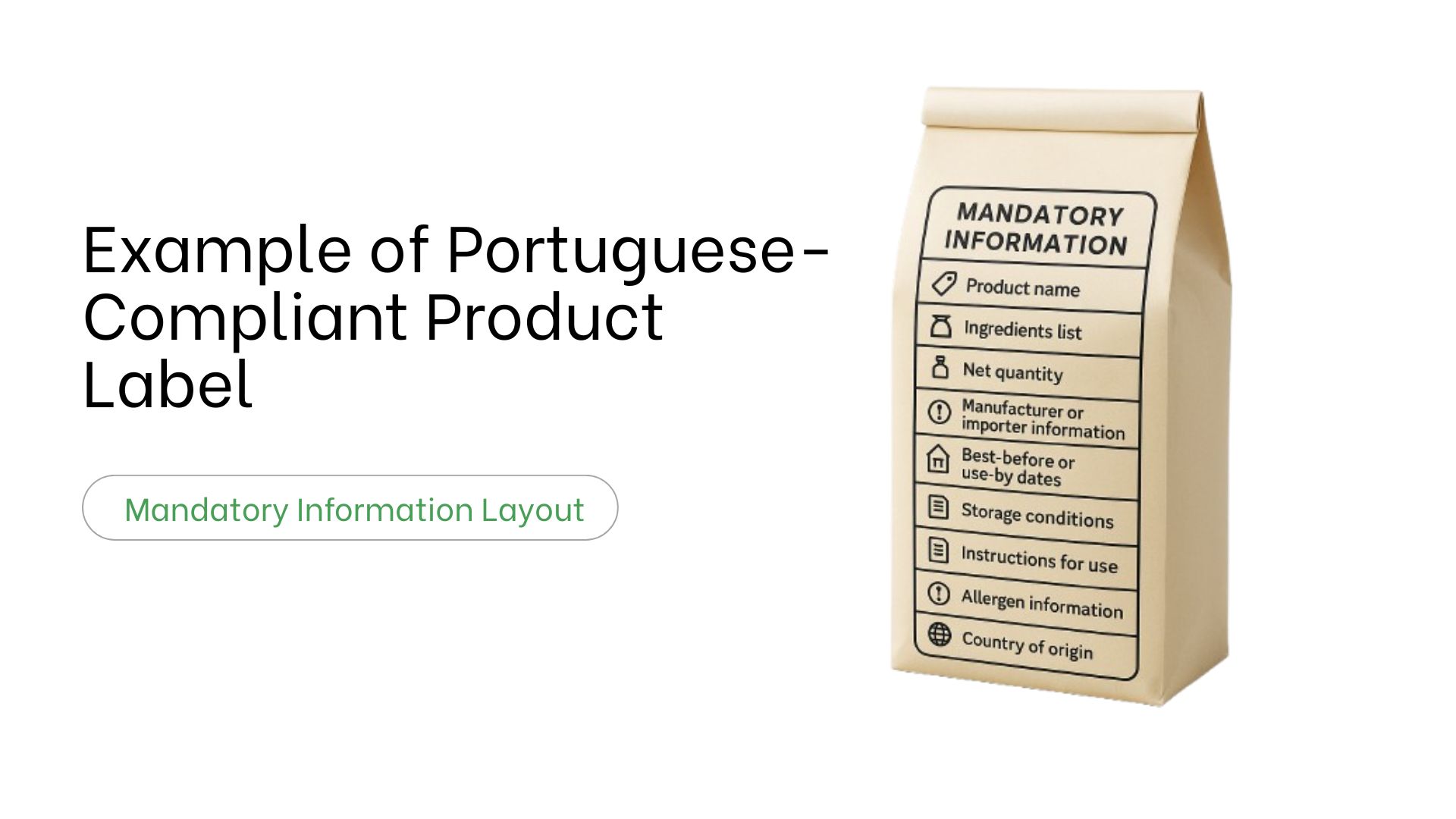 Example of Portuguese-Compliant Product Label