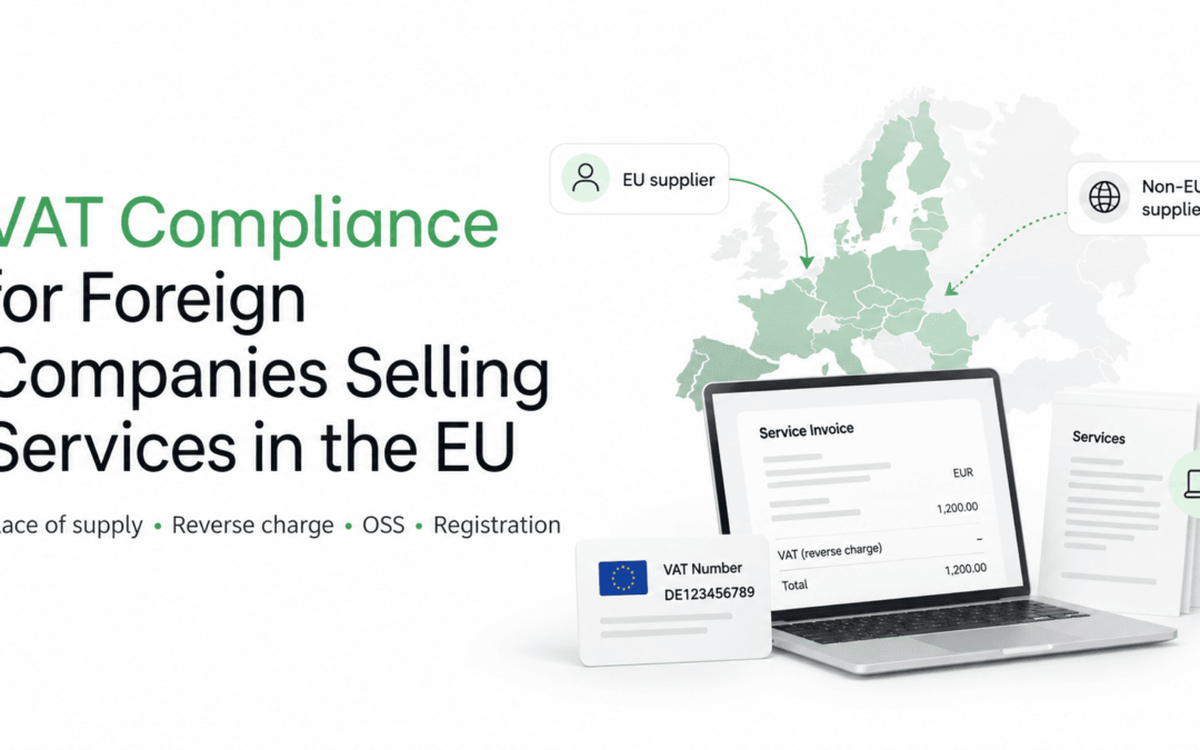 VAT Compliance for Foreign Companies Selling Services in the EU